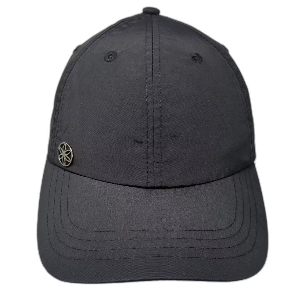 Gaiam Baseball Cap Black OS Slideback Logo Adjustable Performance Sport Hat